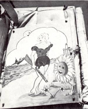 The corvette Mayflower was popularly known as the &ldquo;Daisy Mae&rdquo; and Al Capp&rsquo;s comely hillbilly was a natural choice to adorn the gun shield.