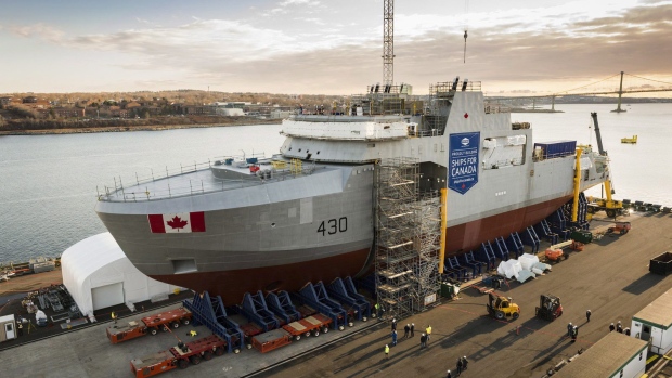 HARRY DEWOLF under construction.