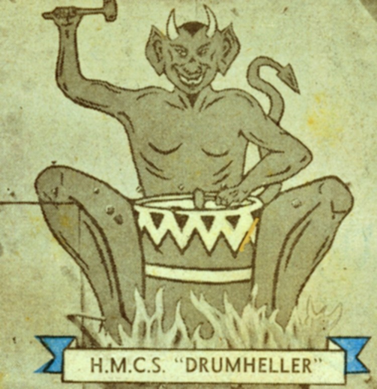 Drumheller gunshield art.