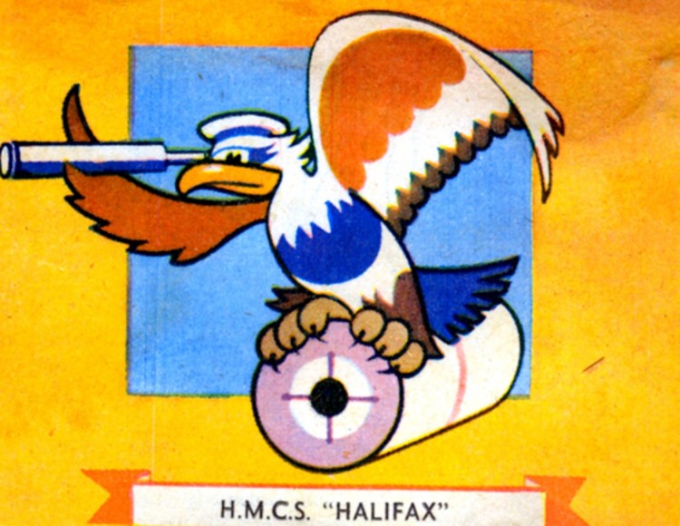 HMCS Halifax gunshield art.